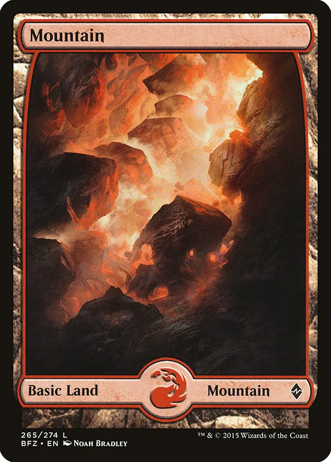 2015 Battle for Zendikar Mountain [Full Art] common #265 common card image
