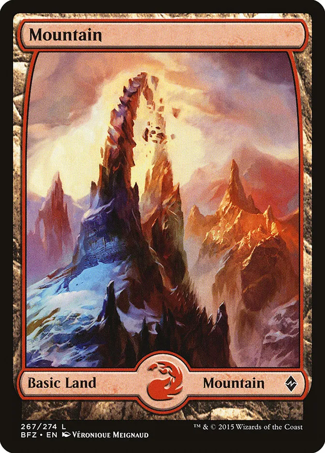 2015 Battle for Zendikar Mountain [Full Art] common #267 common card image