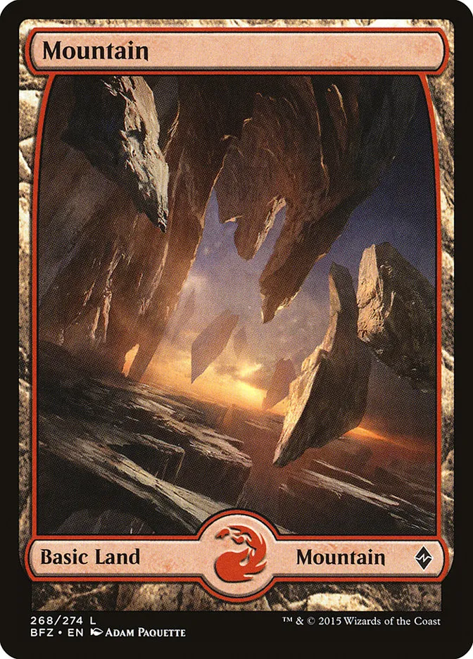 2015 Battle for Zendikar Mountain [Full Art] common #268 common card image