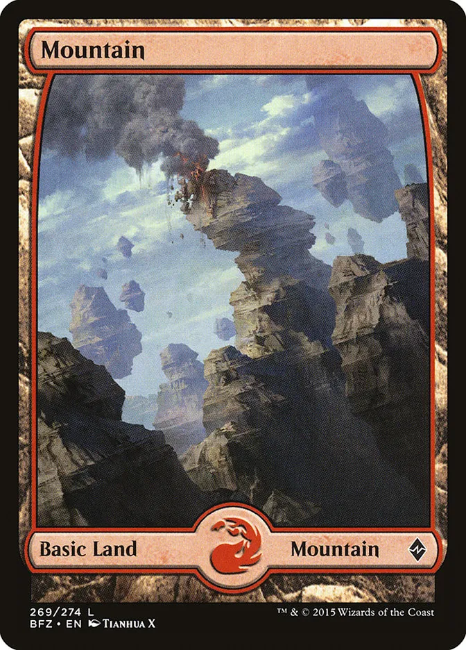 2015 Battle for Zendikar Mountain [Full Art] common #269 common card image
