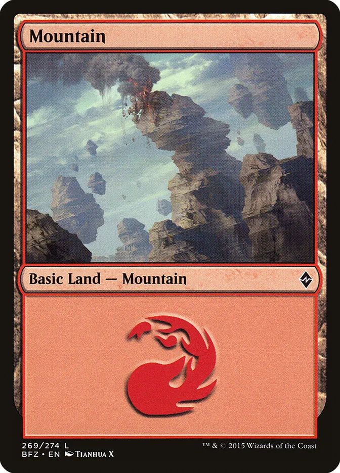 2015 Battle for Zendikar Mountain common #269a common card image