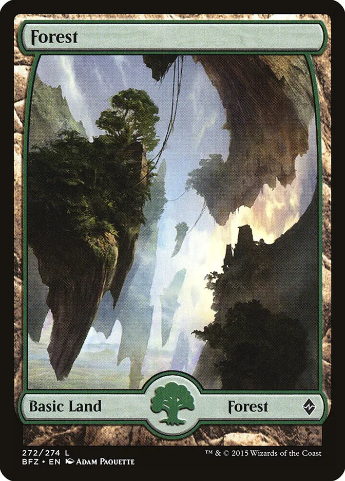 2015 Battle for Zendikar Forest common #272 common card image