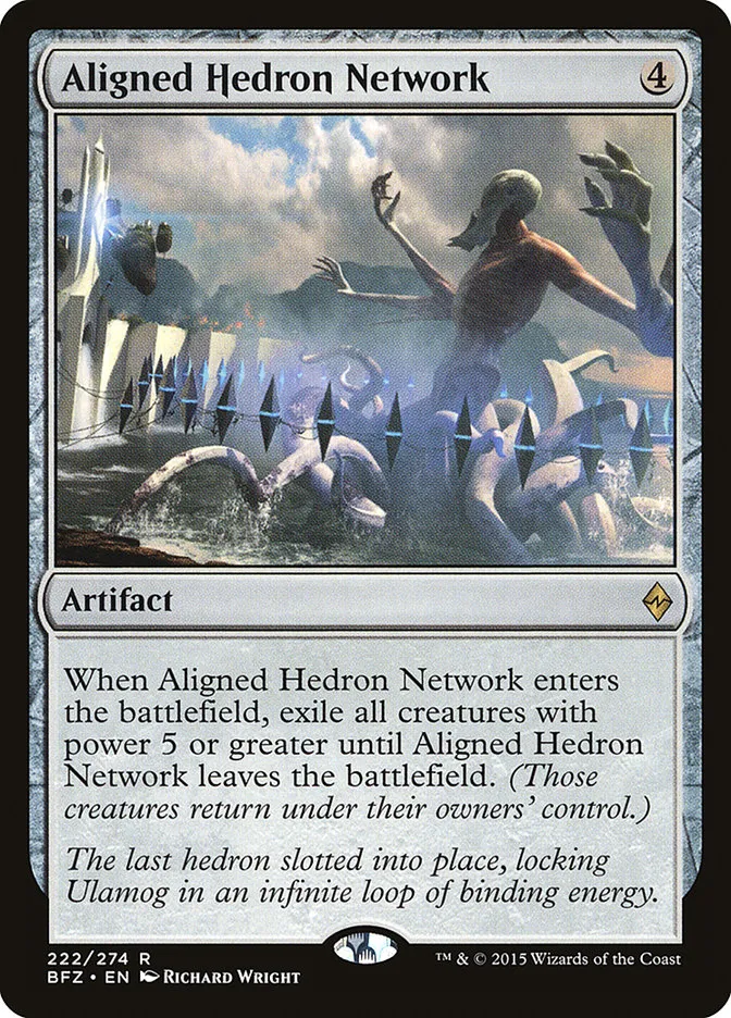 2015 Battle for Zendikar Aligned Hedron Network #222 rare card image