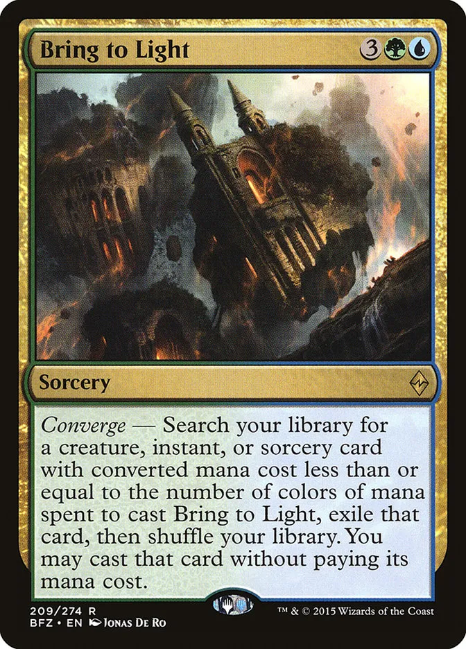 2015 Battle for Zendikar Bring to Light #209 rare card image