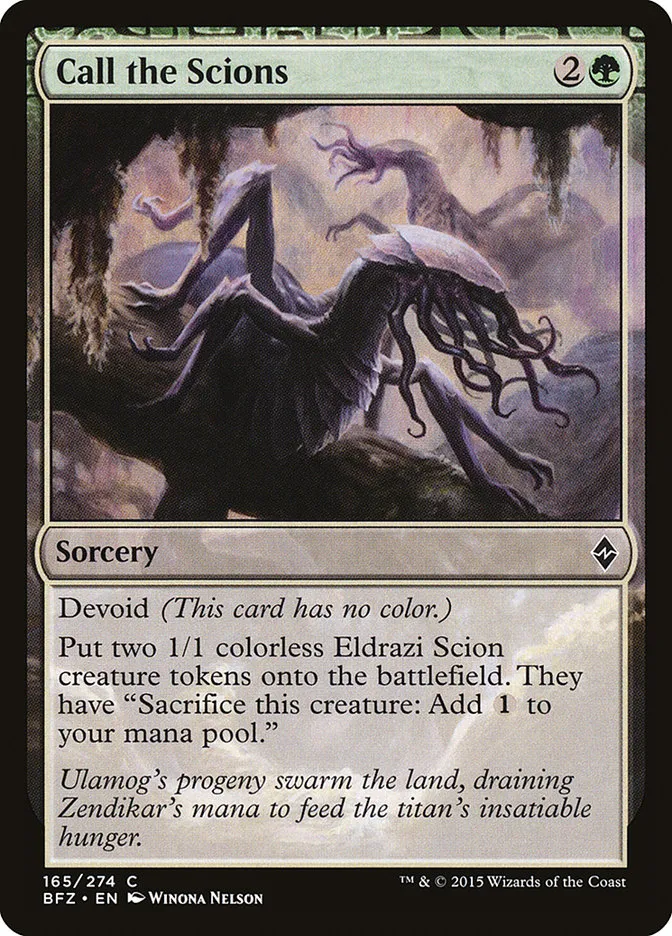 2015 Battle for Zendikar Call the Scions #165 common card image