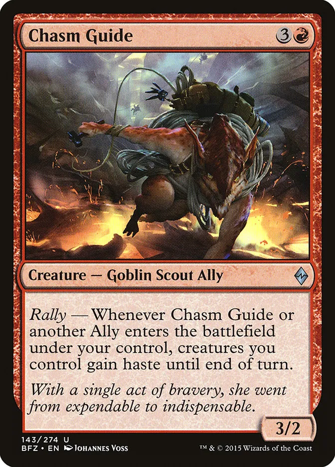 2015 Battle for Zendikar Chasm Guide uncommon #143 uncommon card image