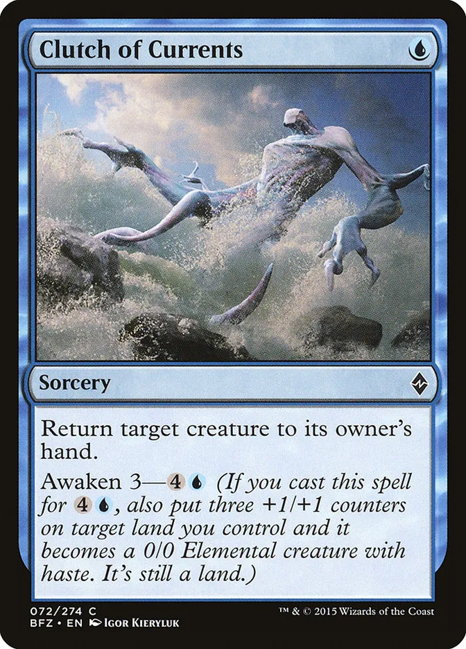 2015 Battle for Zendikar Clutch of Currents #72 common card image