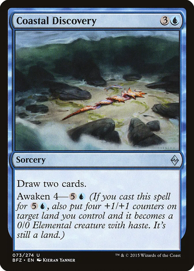 2015 Battle for Zendikar Coastal Discovery #73 uncommon card image