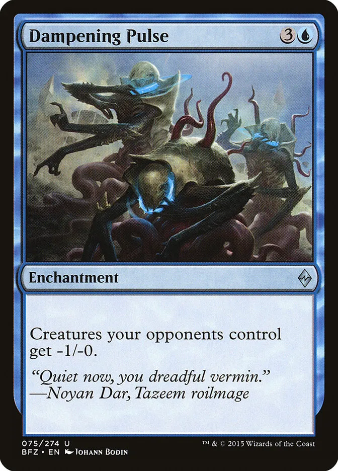 2015 Battle for Zendikar Dampening Pulse #75 uncommon card image