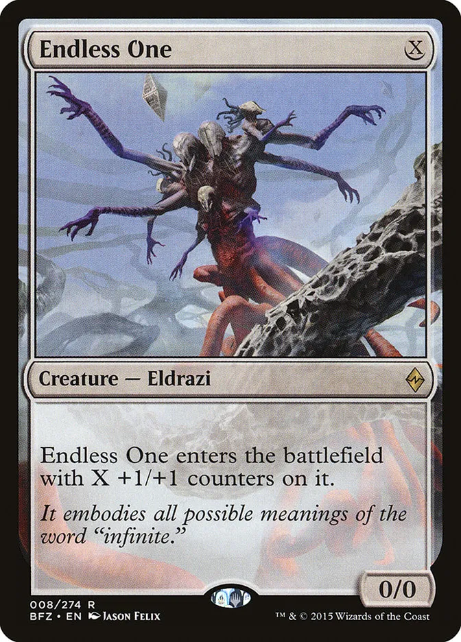 2015 Battle for Zendikar Endless One rare #8 rare card image