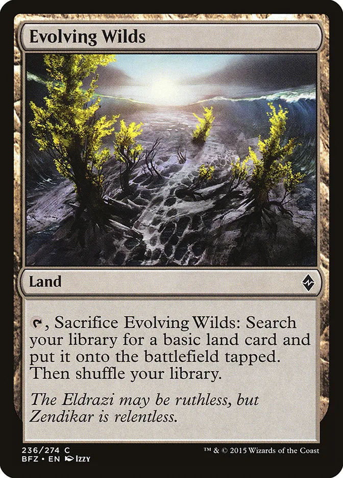 2015 Battle for Zendikar Evolving Wilds common #236 common card image