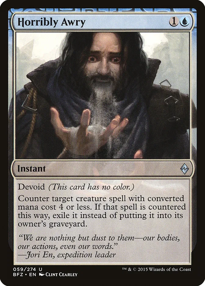 2015 Battle for Zendikar Horribly Awry #59 uncommon card image