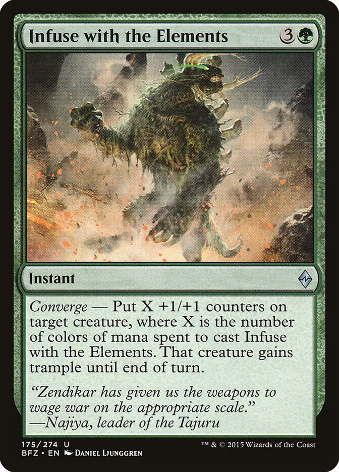 2015 Battle for Zendikar Infuse with the Elements uncommon #175 uncommon card image