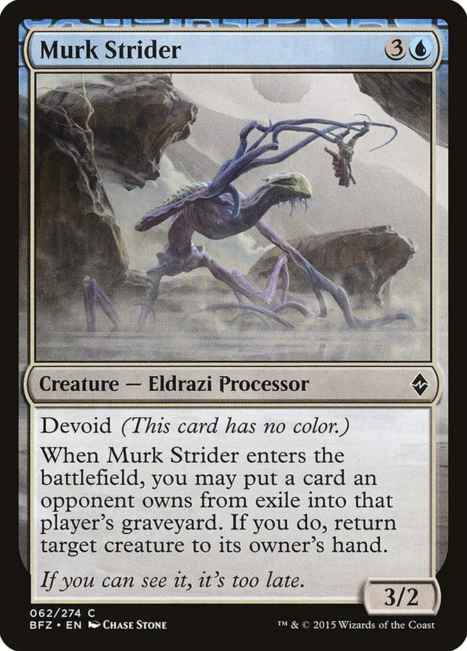 2015 Battle for Zendikar Murk Strider #62 common card image