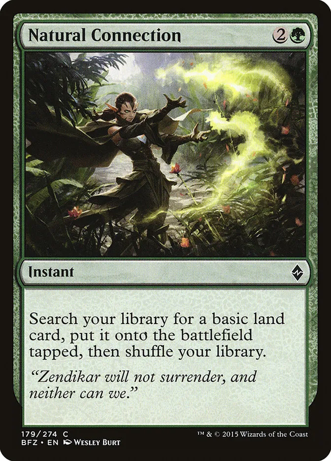 2015 Battle for Zendikar Natural Connection #179 common card image