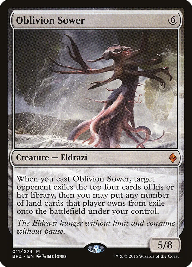 2015 Battle for Zendikar Oblivion Sower mythic #11 mythic card image