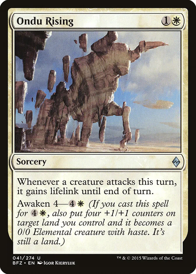 2015 Battle for Zendikar Ondu Rising uncommon #41 uncommon card image