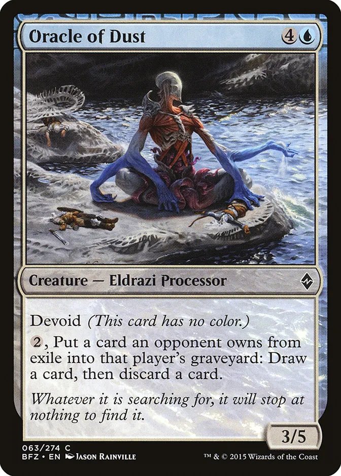 2015 Battle for Zendikar Oracle of Dust #63 common card image