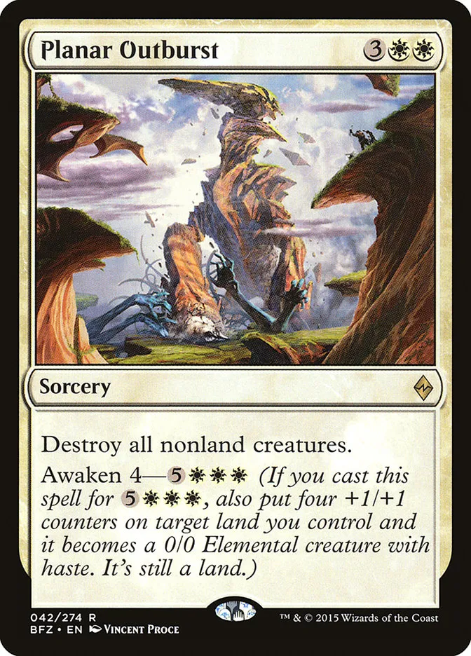 2015 Battle for Zendikar Planar Outburst rare #42 rare card image