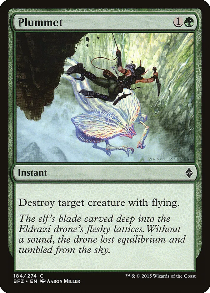 2015 Battle for Zendikar Plummet #184 common card image