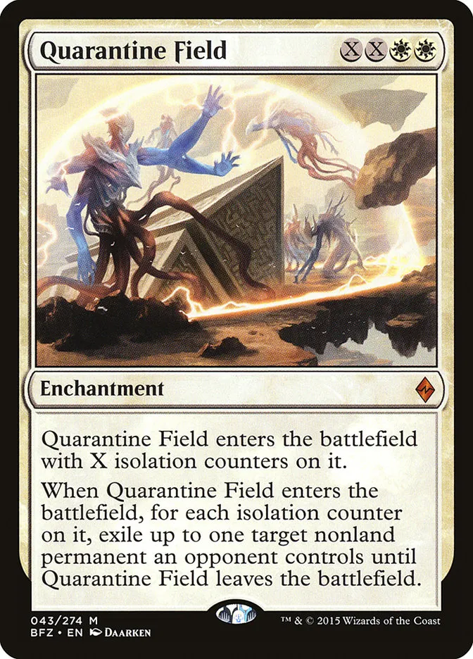 2015 Battle for Zendikar Quarantine Field mythic #43 mythic card image