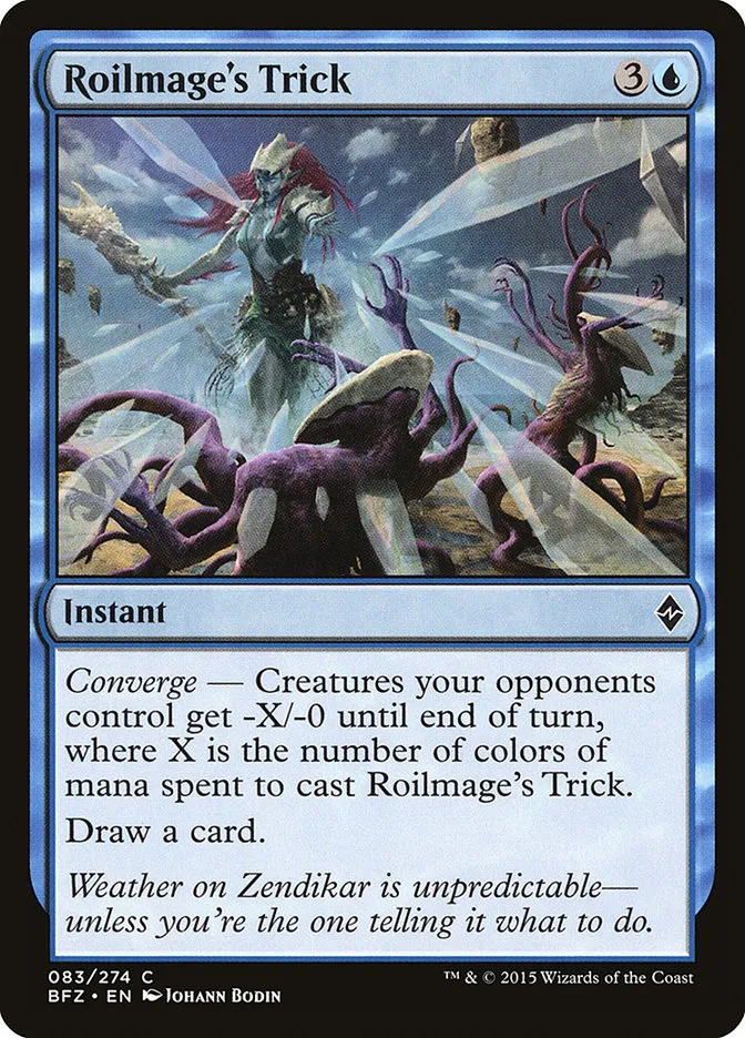 2015 Battle for Zendikar Roilmage's Trick #83 common card image