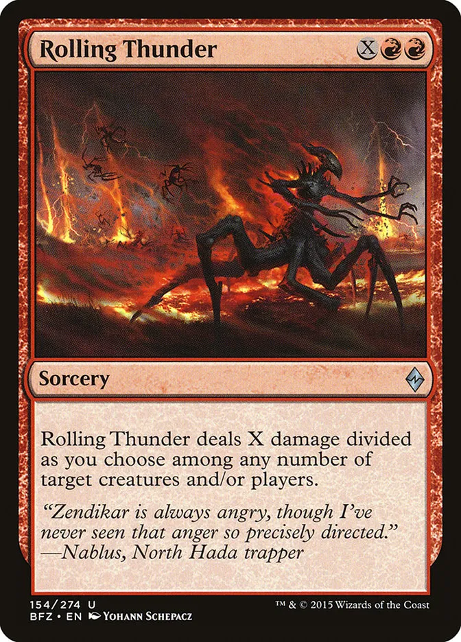 2015 Battle for Zendikar Rolling Thunder uncommon #154 uncommon card image