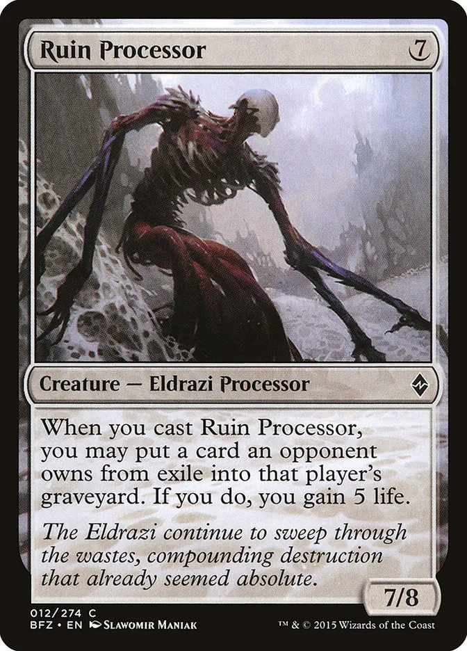 2015 Battle for Zendikar Ruin Processor common #12 common card image