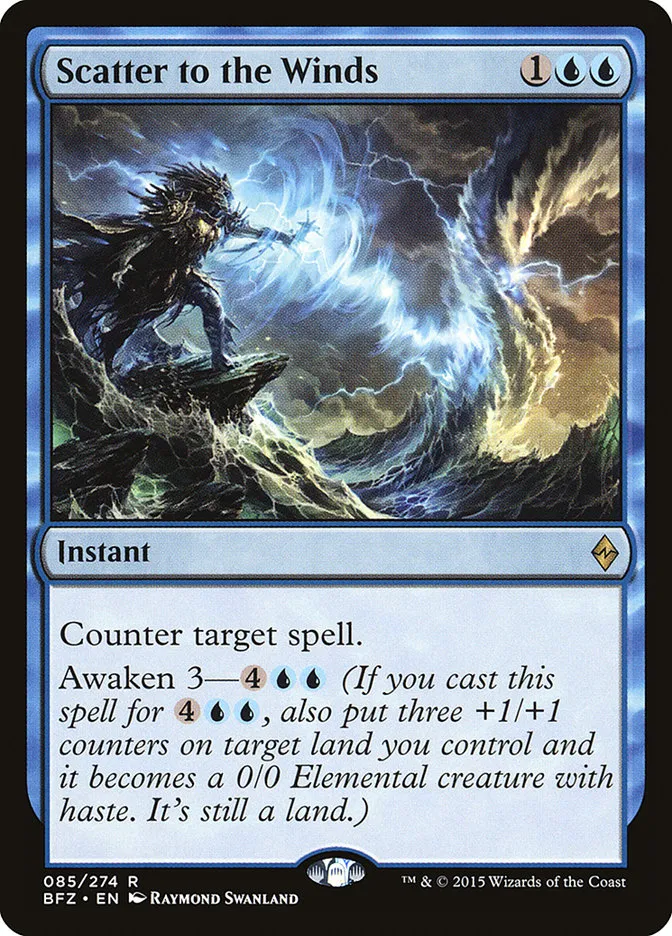 2015 Battle for Zendikar Scatter to the Winds #85 rare card image