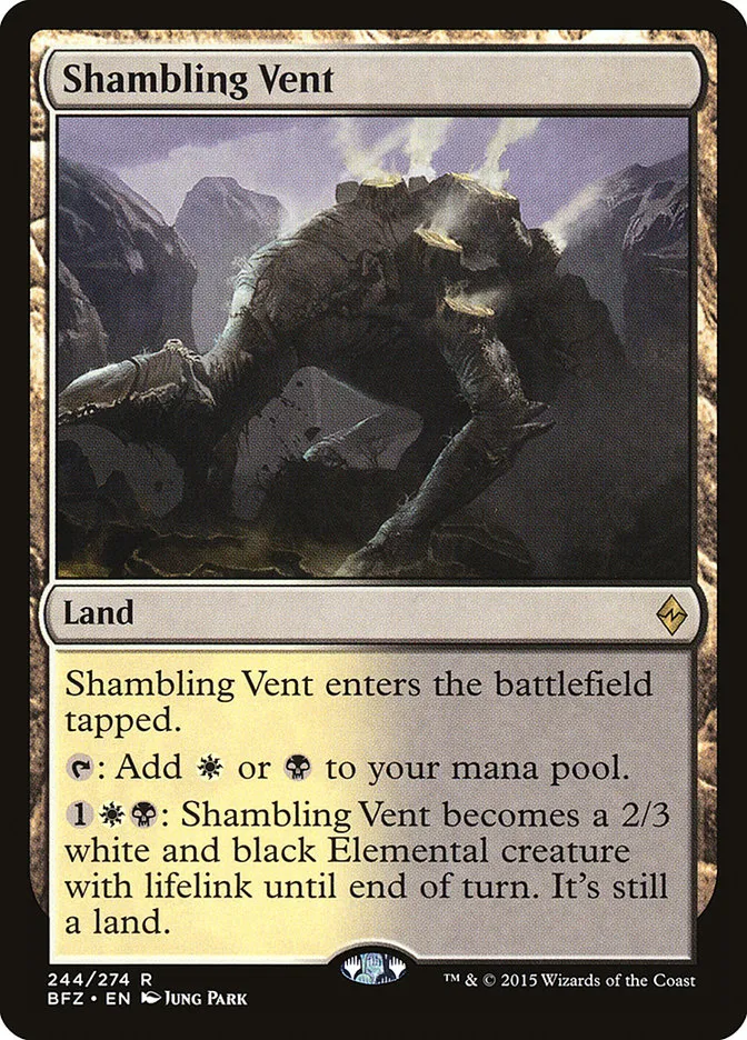 2015 Battle for Zendikar Shambling Vent #244 rare card image