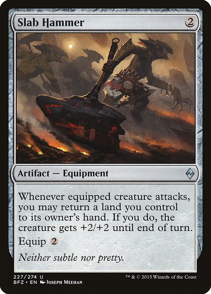 2015 Battle for Zendikar Slab Hammer #227 uncommon card image