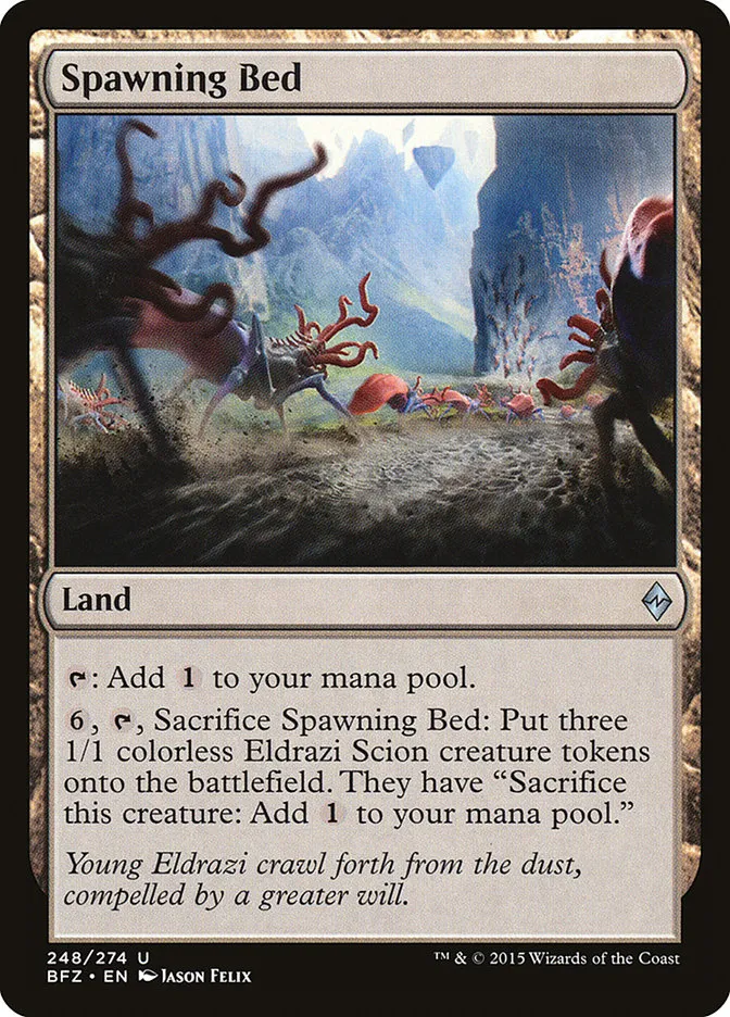 2015 Battle for Zendikar Spawning Bed uncommon #248 uncommon card image