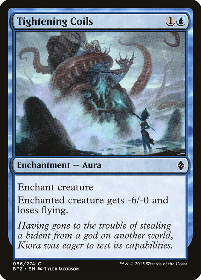 2015 Battle for Zendikar Tightening Coils #86 common card image