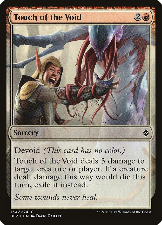 2015 Battle for Zendikar Touch of the Void #134 common card image