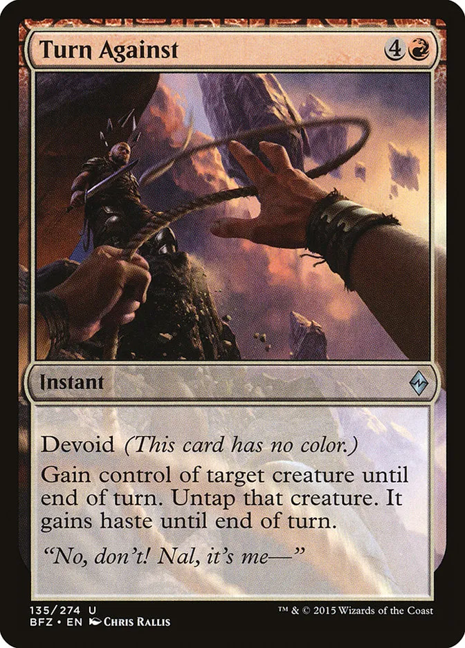 2015 Battle for Zendikar Turn Against #135 uncommon card image