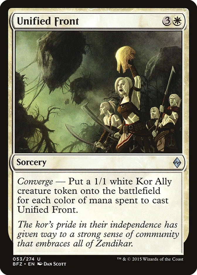 2015 Battle for Zendikar Unified Front #53 uncommon card image