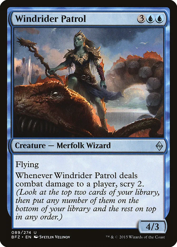 2015 Battle for Zendikar Windrider Patrol #89 uncommon card image