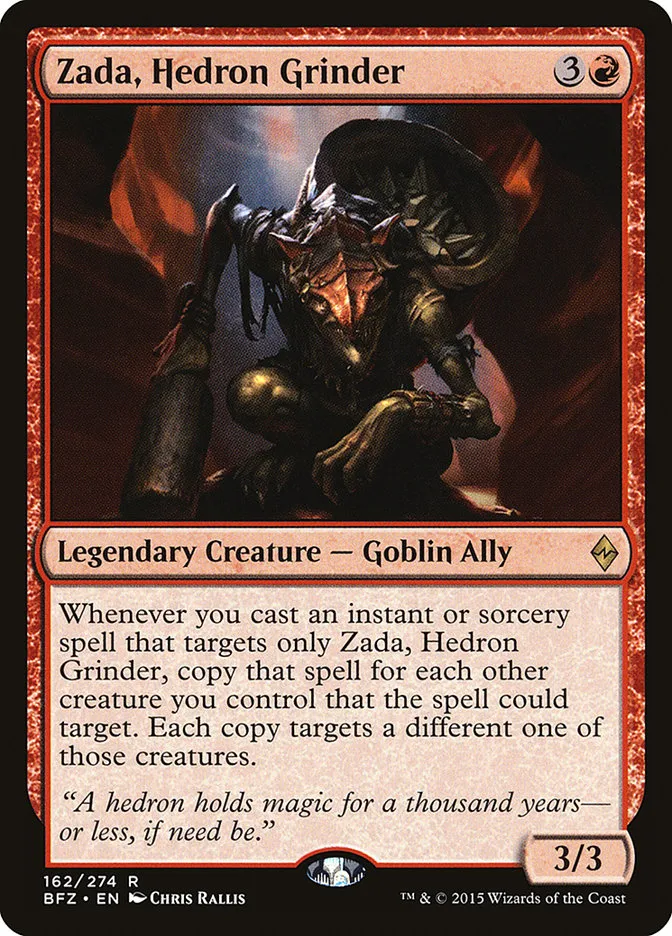 2015 Battle for Zendikar Zada, Hedron Grinder #162 rare card image