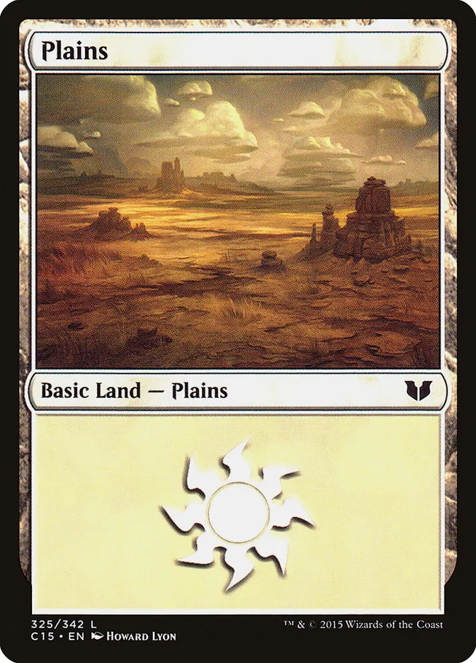 2015 Commander 2015 Plains common #325 common card image