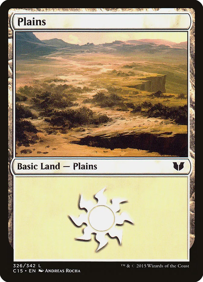 2015 Commander 2015 Plains common #326 common card image