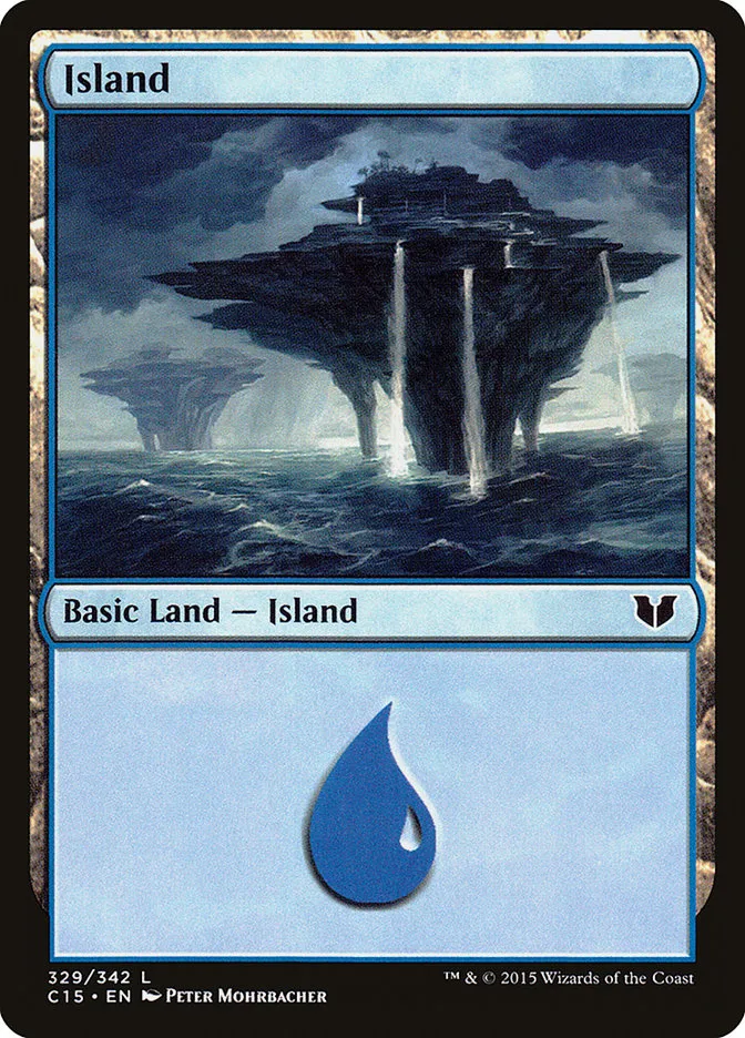 2015 Commander 2015 Island common #329 common card image