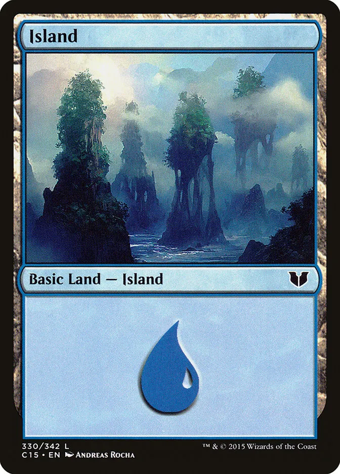 2015 Commander 2015 Island common #330 common card image