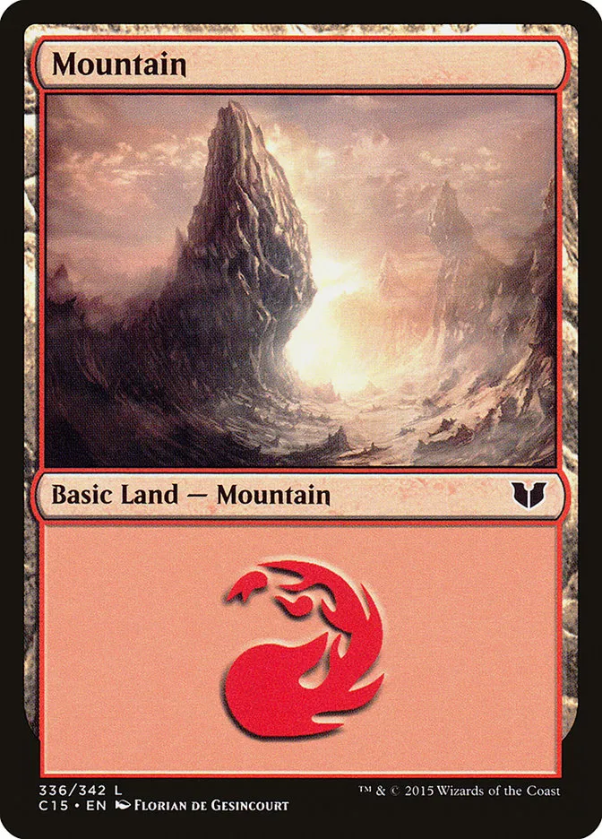 2015 Commander 2015 Mountain common #336 common card image