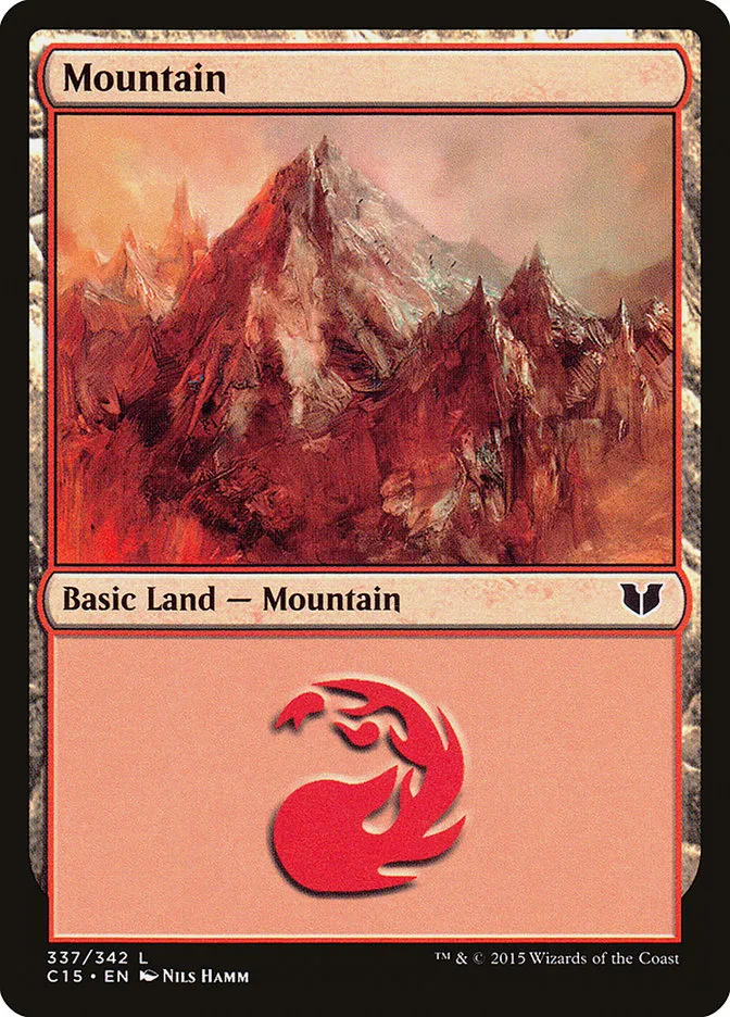 2015 Commander 2015 Mountain common #337 common card image