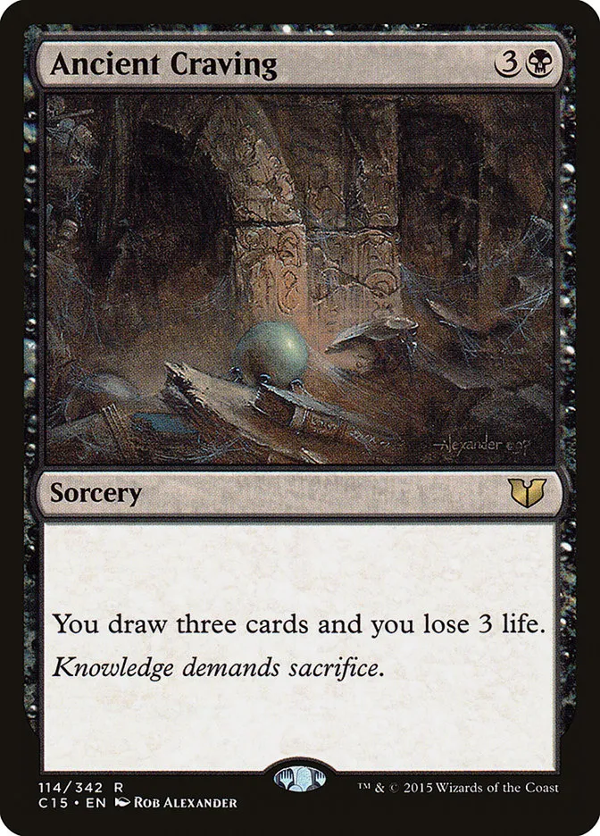 2015 Commander 2015 Ancient Craving rare #114 rare card image