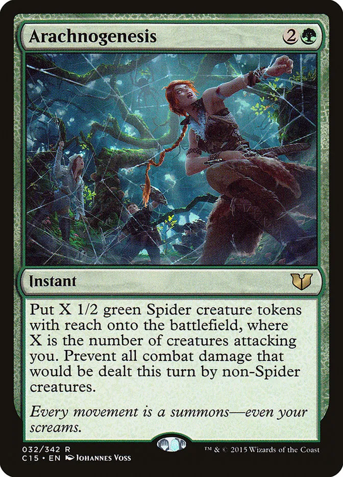 2015 Commander 2015 Arachnogenesis rare #32 rare card image