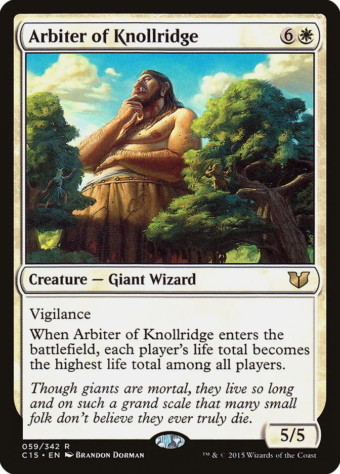2015 Commander 2015 Arbiter of Knollridge rare #59 rare card image