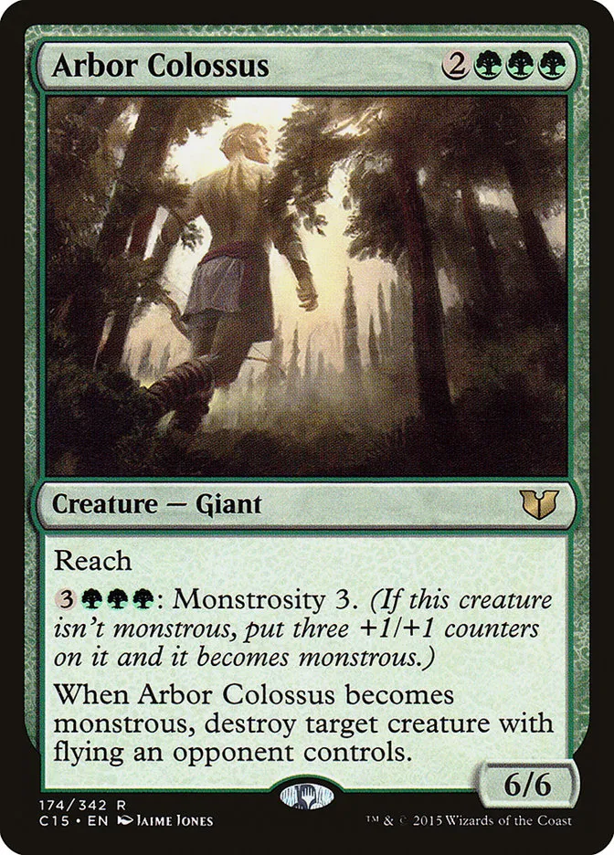 2015 Commander 2015 Arbor Colossus rare #174 rare card image