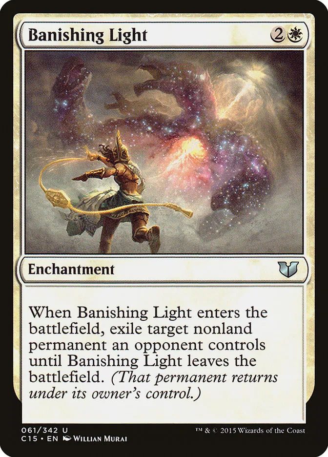 2015 Commander 2015 Banishing Light uncommon #61 uncommon card image