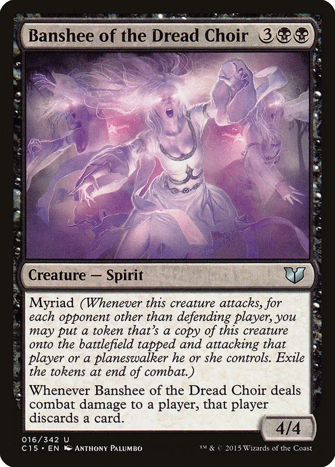 2015 Commander 2015 Banshee of the Dread Choir #16 uncommon card image